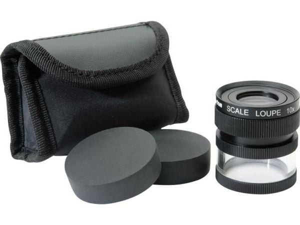 Ideal Tek M12102 håndlupe med måleskala, forstørrelse 10x, linsestørrelse Ø19 mm
