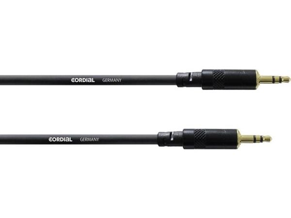 Cordial CFS 3 WW, 3.5mm, Hankjønn, 3.5mm, Hankjønn, 3 m, Sort