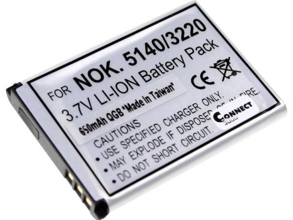 Connect 3000 BL-5B kamerabatteri erstatning originalbatteri BL-5B 3,7 V 650 mAh