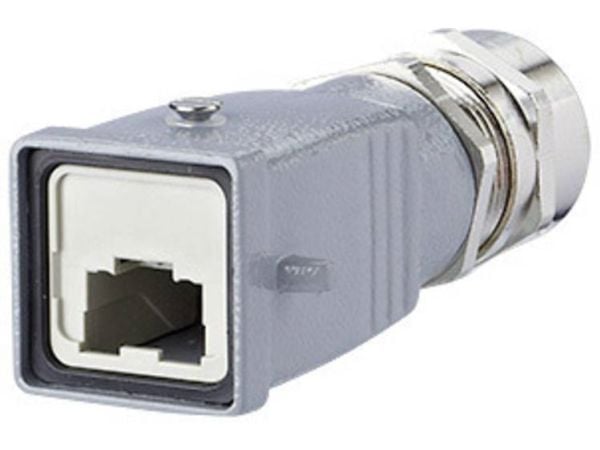 BTR E-DAT Industry IP67 V5 metal plug housing - Kontaktdeksel - grå