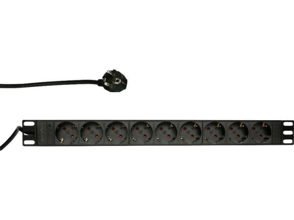 LogiLink PDU9C03, 9 AC-utganger, Type F, 230 V, 50 - 60 Hz, 16 A, 3500 W
