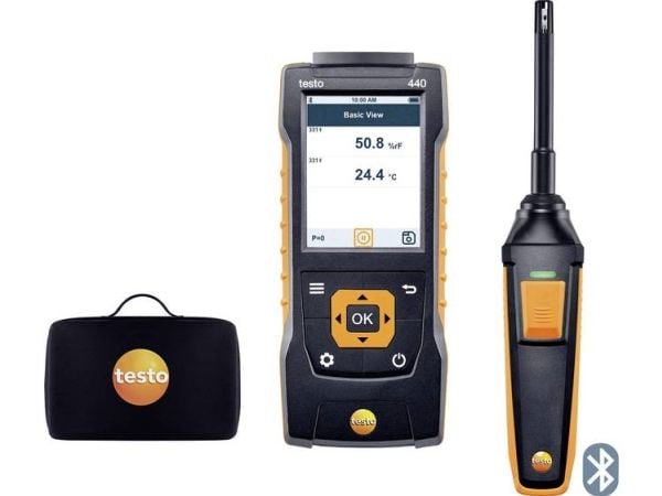 testo 440 Set RH Kosteusmittari (kosteusmittari) 0 % rH 100 % rH