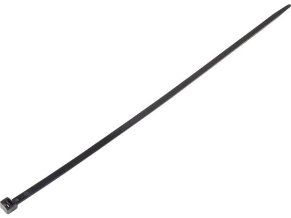 Conrad TC-6645820, Tikasmallinen johdinside, musta, 450 mm, 8 mm, 100 kpl