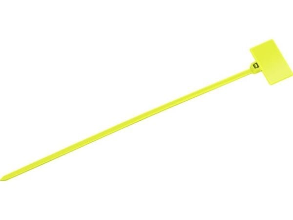 TRU COMPONENTS TC-6646436 Nahkakynä Kohokuvioitu pinta: 20 x 13 mm Keltainen 100 kpl