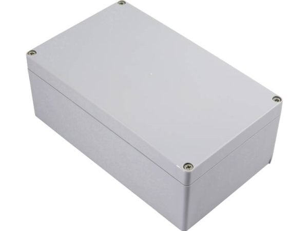 TRU COMPONENTS F5 TC-6649464 universalkabinett 160 x 160 x 90 ABS ljusgrå 1 st
