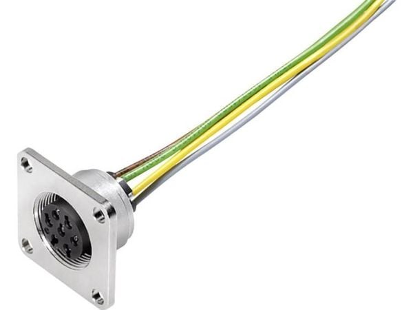BINDER 09 0174 320 08, 5 A, 100 V, Hunstik, metallinen, IP67