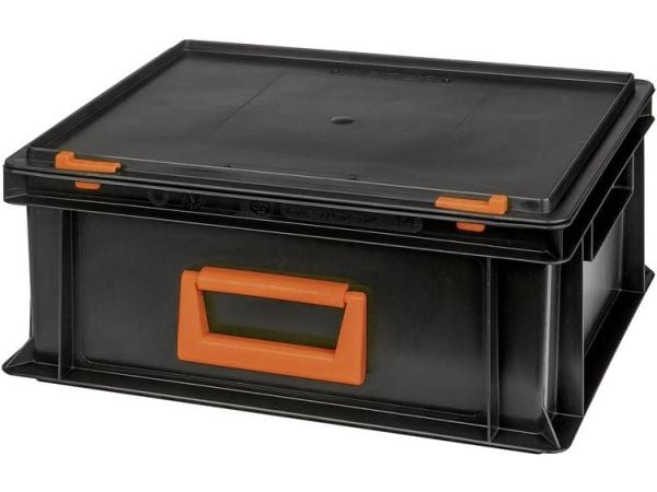 Alutec 139214110188 plastboks Magnus PC 14 (B x H x D) 400 x 183 x 300 mm sort/oransje 1 stk