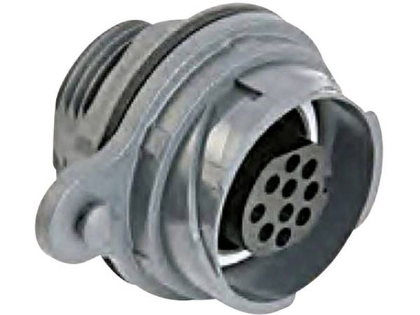 Bulgin PXP7012/10S/CR rundstiftkontakt - Buccaneer 7000-serien, antall poler totalt 10, 1 stk