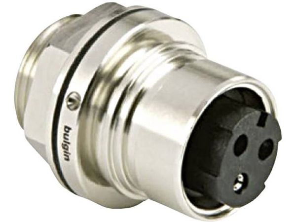 Bulgin PXM6012/03P/ST rund tilkoblingskontakt, innbygging, samlet poltall 2 + PE