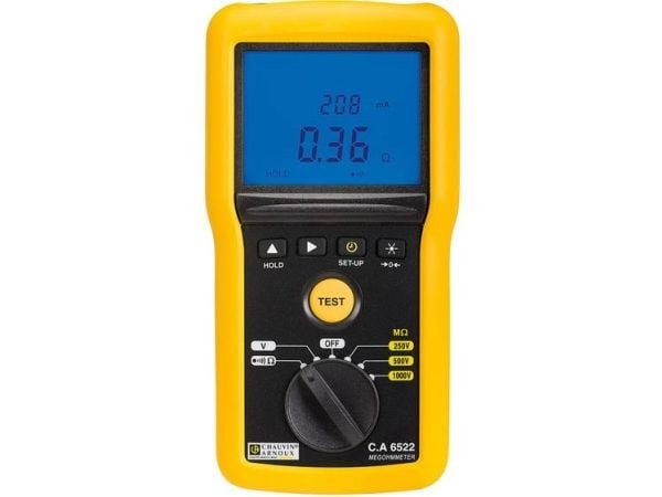 Chauvin Arnoux C.A 6522 Isolationsmåler 250 V, 500 V, 1000 V 40 GΩ