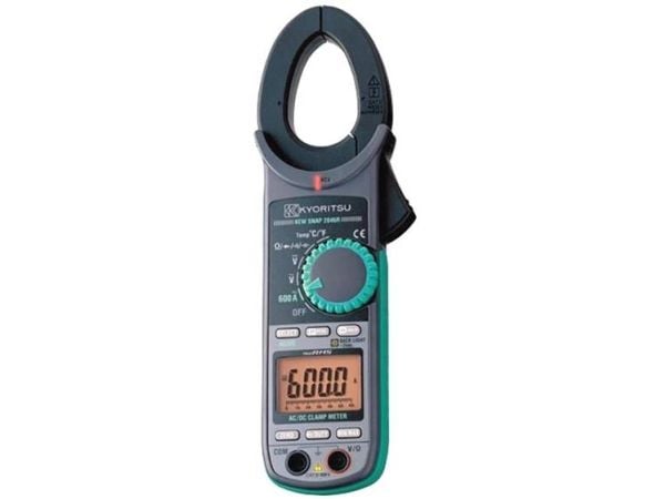 Kyoritsu KEW-2046R digital strømtang inkl. testkabel inkl. veske CAT IV 600 V Kyoritsu KEW-2046R digital strømtang inkl. testkabel inkl. veske CAT IV 600 V