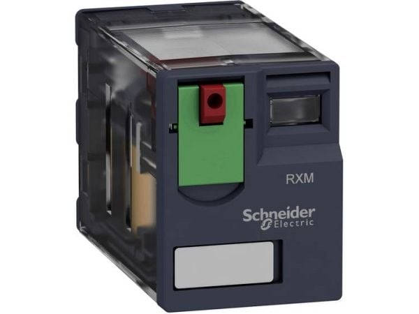 SCHNEIDER ELECTRIC Rele RXM 4 C/O - 6A Kelan jännite: 24V AC (pistoke releessä, tappi linjassa)