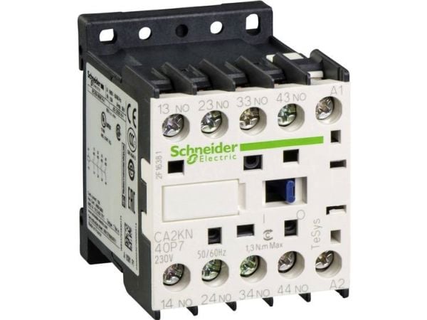 Schneider Electric CA2KN40P7, Musta, Valkoinen, 17 V, 58 x 45 x 57 mm, 180 g, -25 - 50 °C