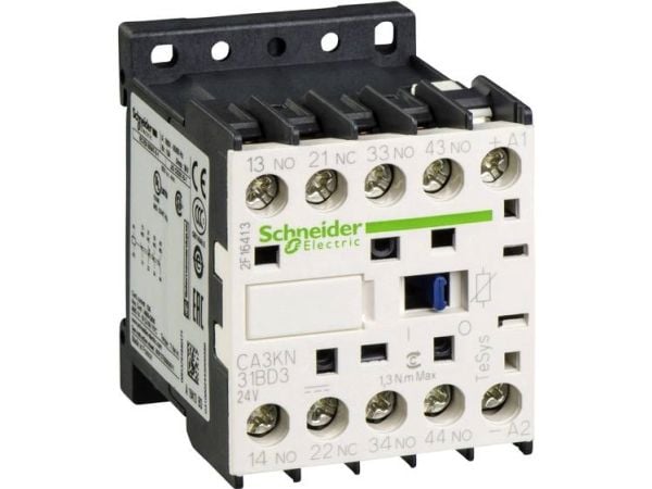 Schneider Electric CA3KN31BD3, Musta, Valkoinen, 10 A, 45 x 57 x 58 mm, 225 g, -25 - 50 °C