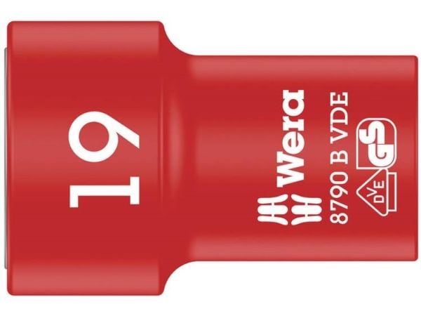 Wera 8790 B 19, Stikkontakt, 3/8", Imperisk, 1 hoder, 46 mm