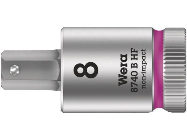 Wera 05003039001, Stikkontakt, 3/8", Metrisk, 1 hoder, 8 mm, Kromvanadiumstål