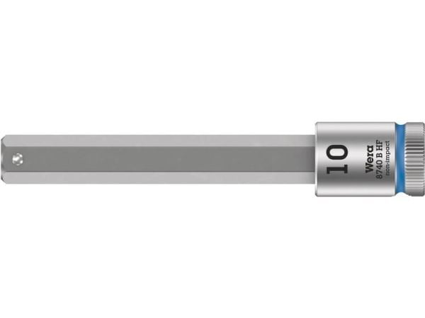 Wera 05003044001, Stikkontakt, 3/8", Metrisk, 1 hoder, 10 mm, Kromvanadiumstål