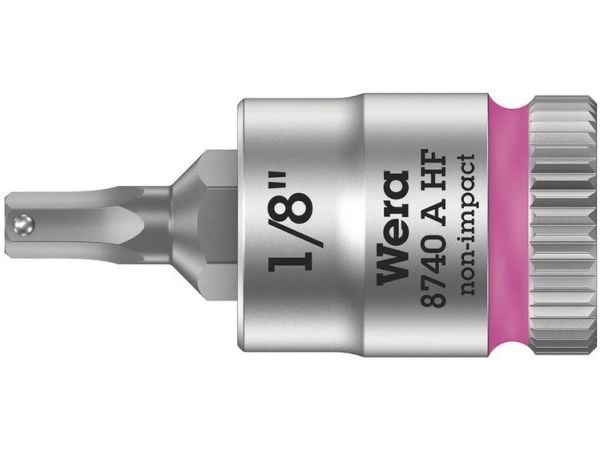 Wera 05003383001, Stikkontakt, 1/4", Imperisk, 1 hoder, 1/8", Kromvanadiumstål
