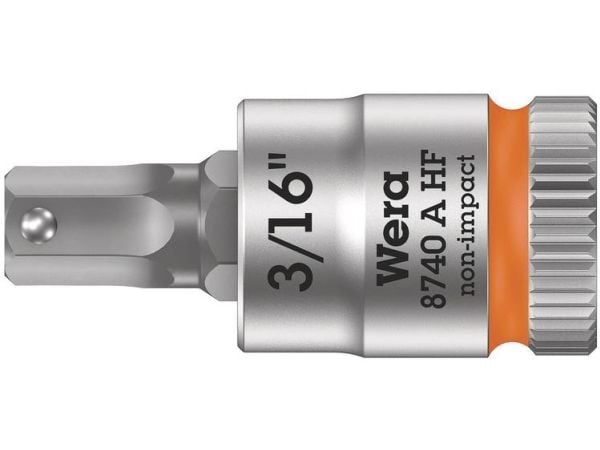 Wera 05003386001, Uttag, 1/4", Brittiska standardmått, 1 huvuden, 3/16", Kromvanadinstål