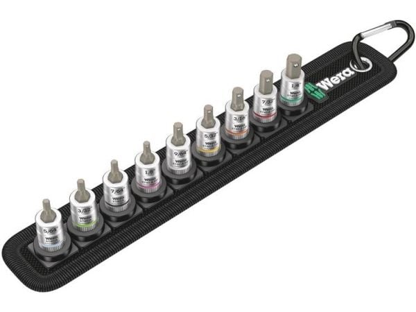 Wera 05003884001, 1/4, 1/8, 3/16, 3/32, 5/32, 5/64, 7/32, 7/64, 9/64, 269 g, 25,4 / 4 mm (1 / 4"), Taiwan