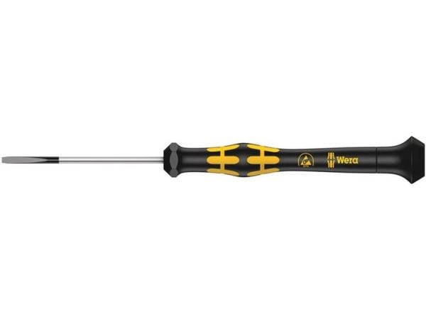 Wera 1578 A Kraftform Micro ESD skrutrekker med spor Bladbredde: 2,5 mm Bladlengde: 40 mm