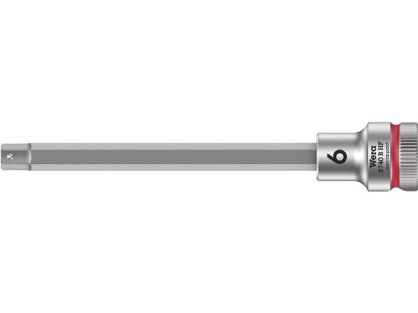 Wera 05003036001, Stikkontakt, 3/8", Metrisk, 1 hoder, 6 mm, Kromvanadiumstål