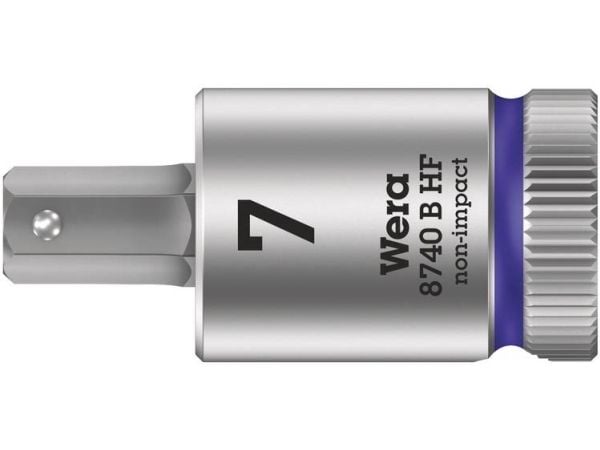 Wera 05003037001, Uttag, 3/8", Metrisk, 1 huvuden, 7 mm, Kromvanadinstål