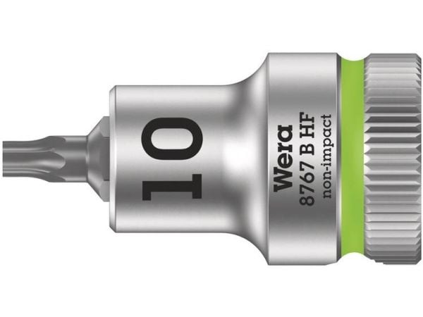 Wera 05003059001, Stikkontakt, 3/8", 1 hoder, T10, Kromvanadiumstål, Kromfarget