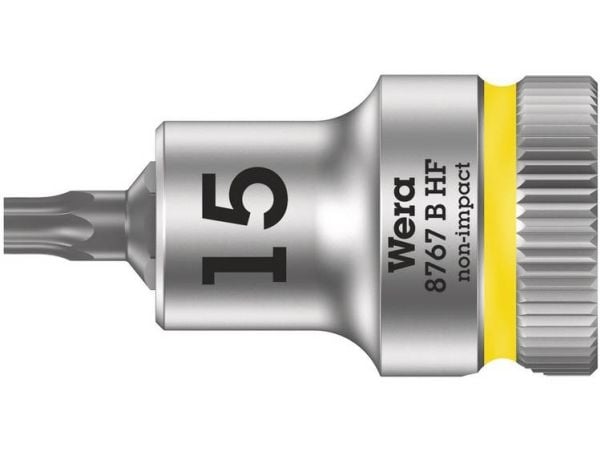 Wera 05003060001, Stikkontakt, 3/8", 1 hoder, T15, Kromvanadiumstål, Kromfarget