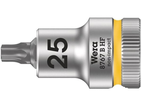 Wera 05003062001, Stikkontakt, 3/8", 1 hoder, T25, Kromvanadiumstål, Kromfarget