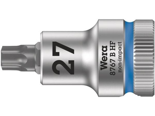 Wera 05003064001, Stikkontakt, 3/8", 1 hoder, T27, Kromvanadiumstål, Kromfarget