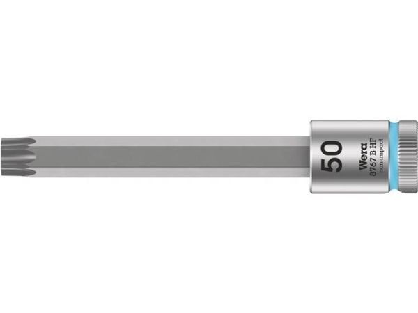 Wera 05003073001, Stikkontakt, 3/8", 1 hoder, T50, Kromvanadiumstål, Kromfarget