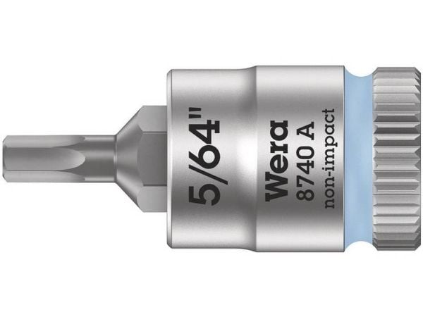 Wera 8740 A, Chromium-Vanadium Steel (Cr-V), 127 / 64 mm (5 / 64"), Sekskanttange, 6,35 mm (0.25"), 1 stykker, Tsjekkisk Republikk