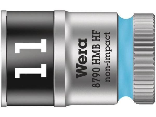 Wera 05003745001, Stikkontakt, 3/8", Metrisk, 1 hoder, 11 mm, Kromvanadiumstål