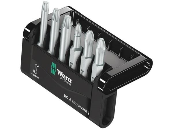 Wera Bit-Check, 6 stykker, firkant, 1, 2, 3, 1x # 1x50 mm 3x # 2x50 mm 2x # 3x50 mm