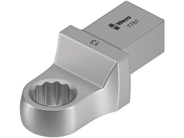 Wera 7781, Torque wrench end fitting, Sølv, 16 mm, 1 stykker, Chromium-Vanadium Steel (Cr-V), 2,8 cm