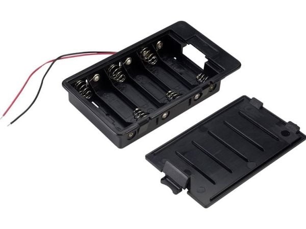 TRU COMPONENTS SBH361A batteriholder 6x R6 (AA) kabel