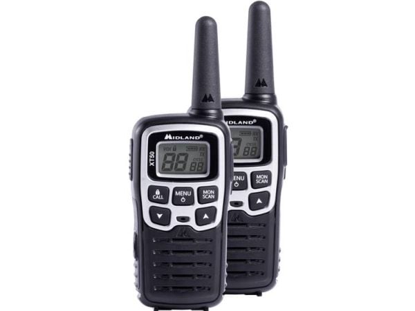 Midland XT50, 24 kanavaa, 446.00625 - 446.0937 Mhz, LCD, 93 g, 54 x 33 x 103 mm, 54 x 33 x 103 mm