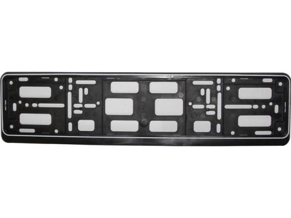 HP nummerplateholder i plast Sort (L x B x H) 15 x 530 x 135 mm