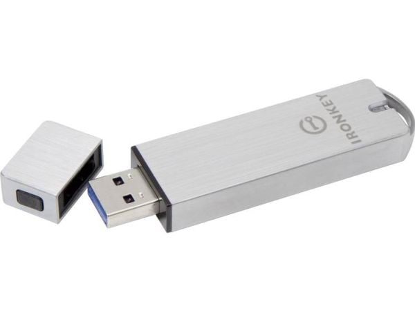 IronKey Enterprise S1000 - USB-flashstasjon - kryptert - FIPS 140-2 Level 3 - 64 GB - USB 3.0 - TAA-samsvar