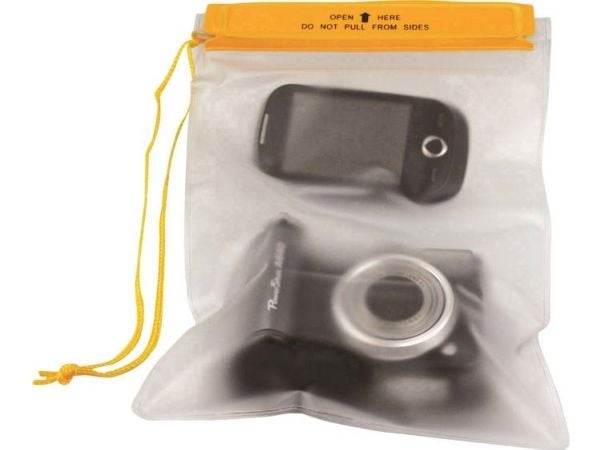 Highlander pose størrelse M vanntett PVC-pose transparent melkeaktig CS108 25 x 17 x 25 cm