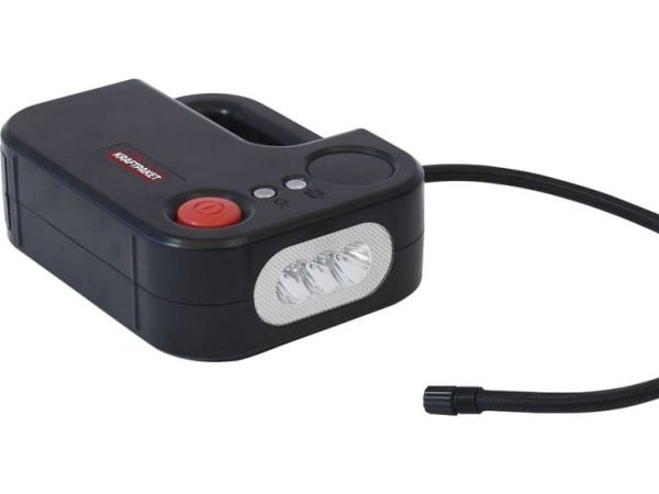 Dino KRAFTPAKET 136308 kompressor 10,3 bar, 12 V-adapter för drift via kabel, digital display, arbetslampa