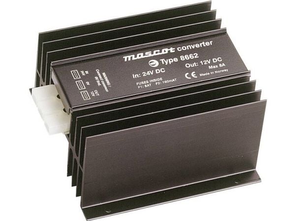 Mascot 8662 DC/DC-suuntaajamuunnin 24 V/DC - 12 V/DC/6 A 80 W Mascot 8662 DC/DC-suuntaajamuunnin 24 V/DC - 12 V/DC/6 A 80 W