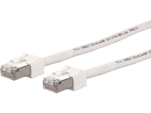 METZ CONNECT Ultraflex500 - Patch-kabel - RJ-45 (hane) till RJ-45 (hane) - 3 m - SFTP - CAT 6 - startad, halogenfri - vit