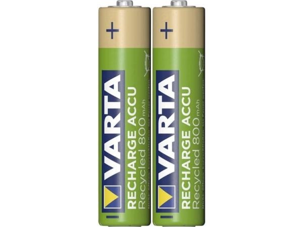 Varta Recharge Accu Recycled 56813 - Batteri 2 x AAA - NiMH - (ladbare) - 800 mAh