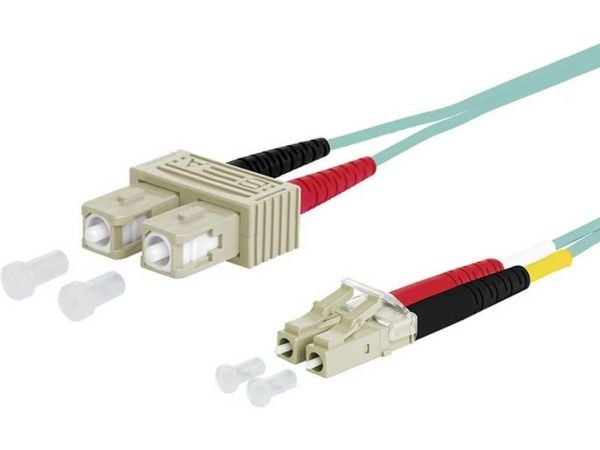 METZ CONNECT 151J1EOJO10E, 1 m, OM3, 2x SC, 2x LC