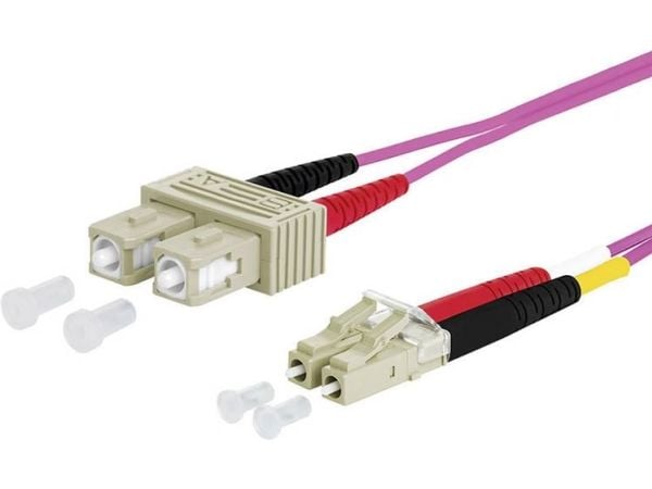 METZ CONNECT 151S1EOJO10E, 1 m, OM4, 2x SC, 2x LC