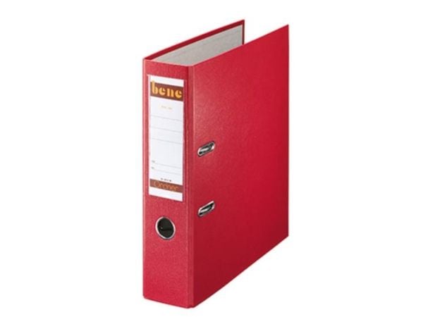Bene 291400RT, A4, Sponplate, Kartong, Papir, Plast, Rød, 600 ark, 80 g/m², 8 cm