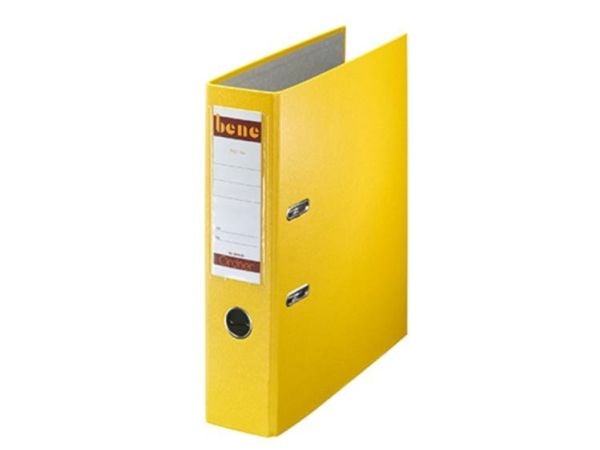 Bene 291400GE, A4, Sponplate, Kartong, Papir, Plast, Gult, 600 ark, 80 g/m², 8 cm