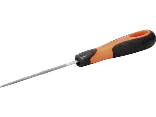 Bahco ERGO 1-230-08-1-2, Fil, Rund fil, Mellom grov og 2. kutt, Plast, Sort, Oransje, Ergonomisk, Grep som ikke glir
